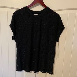 Black Lace Top from A New Day by Target - Size XL